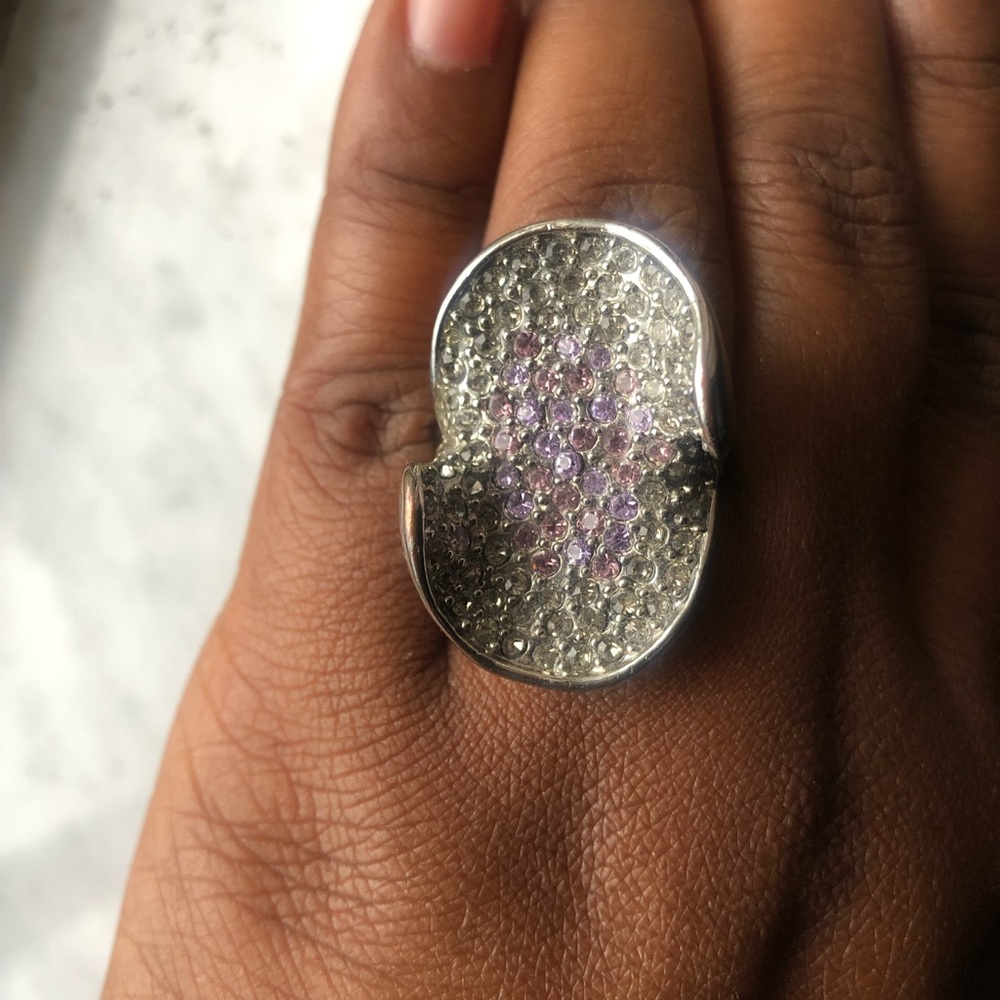 BCBG crystal ring